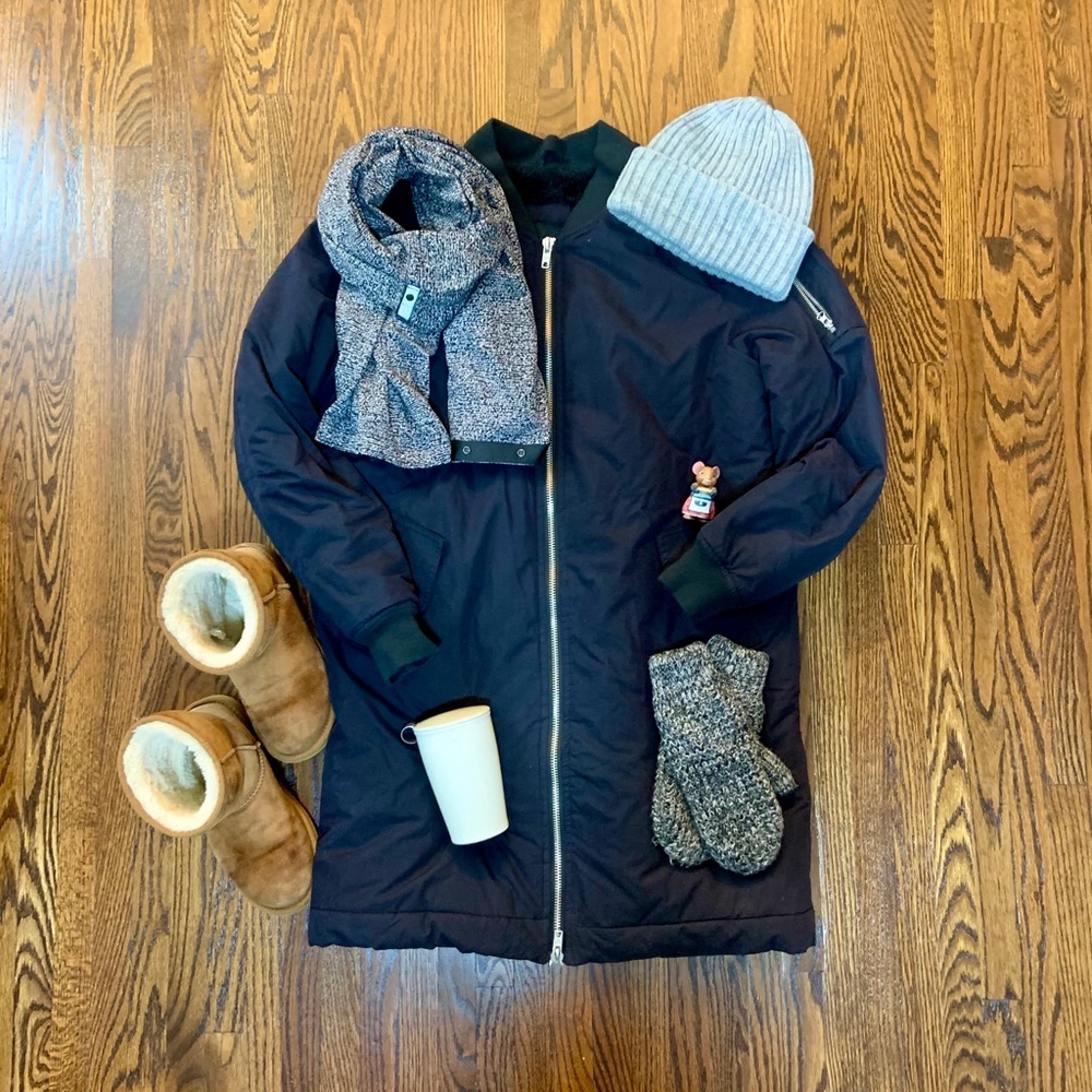 Black Long Winter Jacket